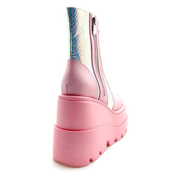 Cape Robbin X LASR Exclusive RADIO Pink Poison Pink Platform Boots - Picture 3 of 3